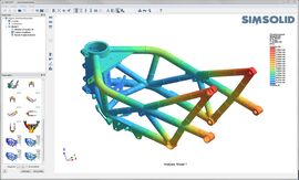 SimSolid aluminium frame modal analysis